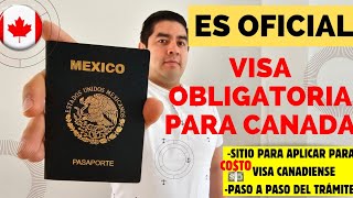 aplica AQUI a tu VISA 🇨🇦 PASO A PASO para tramitarla VISA a Canadá para mexicanos [upl. by Muhan346]