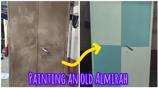 Painting  Restoring an old metal almirah diy painting diyideas pune cupboarddesign nerolac [upl. by Erik]