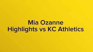 Mia Ozanne Highlights vs KC Athletics ECNL [upl. by Swaine]