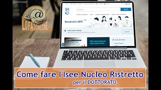 Come fare lIsee Dottorato Nucleo Ristretto Online [upl. by Araid254]