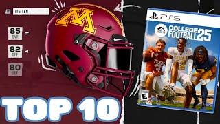 Top 10 Teams to Rebuild in College Football 25 Dynasty Mode [upl. by Tanaka]