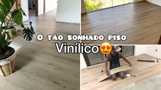 COLOCANDO O PISO VINÍLICO  ESPEREI MUITO POR ESSE MOMENTO🥰 Canal do RobsonSantos2 pisovinilico [upl. by Atem]