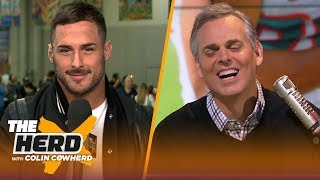 Danny Amendola jokes with Colin over mediocre comment talks Brady amp Gronks future  NFL  THE HERD [upl. by Franklyn]