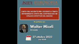 Carta del docente per i docenti a tempo determinato stato del contenzioso ed utilizzo del buono [upl. by Morice]