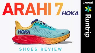 【HOKA（ホカ）】安定性の高さが魅力のARAHIシリーズ最新作「ARAHI 7」｜CLIFTONやBONDIシリーズとの違いは？ runningshoes [upl. by Nnahgiel]