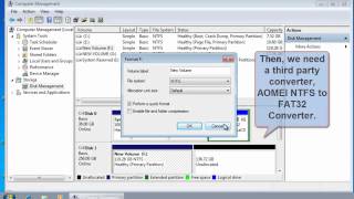 Convert NTFS to FAT32 [upl. by Merchant]