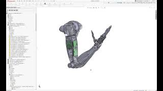 CAD work for opensource 3dprinted robot arm and hand [upl. by Eillah685]