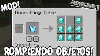 MESA DE DESCRAFTEO Minecraft 1192 MOD SIMPLE UNCRAFTING TABLE [upl. by Longfellow795]