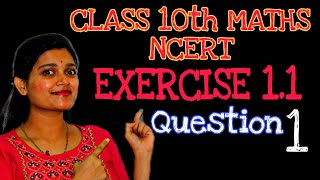 class 10th maths real numbers chapter1 exercise 11question 1 [upl. by Arimas300]