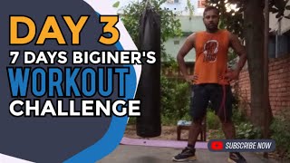 Day 3 of 7 days biginers Workout challengeNo jimping no equipments needed [upl. by Kurman]