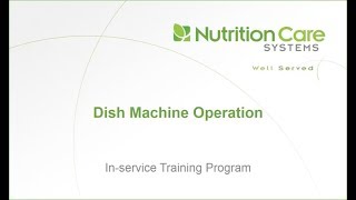 Dish Machine Operation [upl. by Hgeilyak]