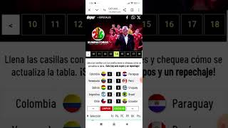 Use la calculadora del mundial 2026 😆😎🇦🇷🇨🇴🇺🇾🇧🇷🇪🇨🇵🇾🇧🇴🇻🇪🇵🇪🇨🇱 [upl. by Llecrad334]