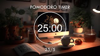 255 Pomodoro Timer  Relaxing Lofi Deep Focus Pomodoro Timer Study With Me Stay Motivated [upl. by Hahcim899]