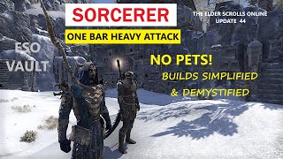 ESO One Bar Heavy Attack Sorcerer [upl. by Hasen]