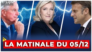 Vote de la motion de censure et défi technologique de lOccident  La matinale du 5 décembre [upl. by Aivatnuhs467]