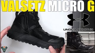 Under Armour Micro G Valsetz Mid Side Zip Review Under Armour Tactical Boots Review [upl. by Ynaittirb]