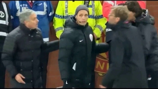 Jose Mourinho and Jurgen Klopp have an almighty argument on the touchline  New 1018 [upl. by Aicnarf]