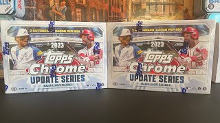 Round 2 of 2023 Topps Chrome Update Breakers Delight 2 more boxes [upl. by Eeralih785]