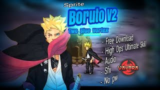 Share Sprite Boruto Two Blue Vortex V2 Uzuhiko By VaydraSenki Char From S07 [upl. by Cressida]