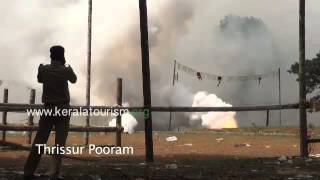 Fire works during Pakal Pooram at Thrissur [upl. by Kam]