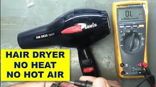 220 How to Repair Hair Dryer At Home  No Heat [upl. by Gnuy]