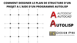 VIDÉO DÉMO DU DESSIN DES ENTRE AXES ET POTEAUX DUN PLAN DE STRUCTURE [upl. by Susan491]