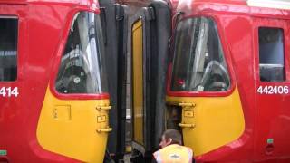 HD Class 442 Splitting At Brighton [upl. by Cordeelia]