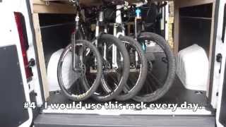 Dodge Promaster Bike Rack  4 Bikes Under Bed [upl. by Rehpetsirhc]