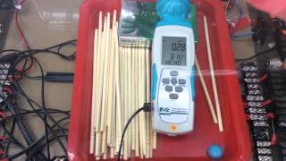 Wooden chopsticks contain Formaldehyde  MIC portable HCHO meter 98170 detects concentration [upl. by Minne]