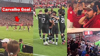 Liverpool Fans Reactions to Fabio Carvalho Goal vs Manchester United [upl. by Gilbart]