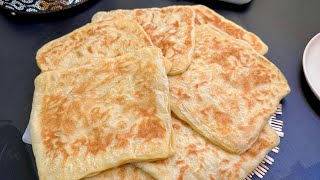 Msemen Facile  Crêpes Feuilletées à la poêle  AVEC ASTUCE POUR LES DEBUTANTS [upl. by Ellehcen571]