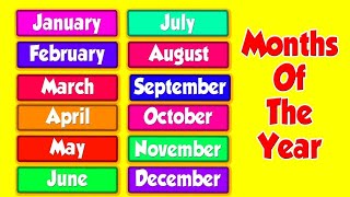 Months of the Year Song  Song for Kids  The Singing Walrus [upl. by Cato]