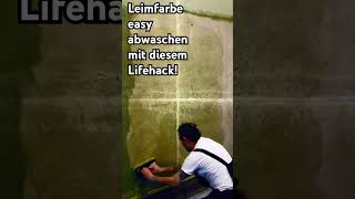 ✨Leimfarbe easy abwaschen mit Washboy  removing distemper easily with this Lifehack ✨ [upl. by Lanford]