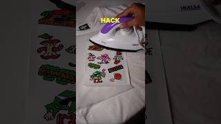 Print on Tshirt with Iron Hack diy lifehack [upl. by Lyndsay597]