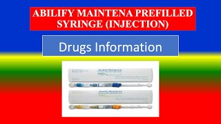 ABILIFY MAINTENA PREFILLED SYRINGE INJECTION  Brande Name Precautions How use Side Effects [upl. by Veedis]