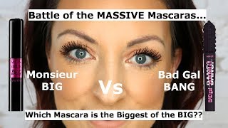 Lancome Monsieur Big mascara vs Benefit Bad Gal Bang mascara  Which is the best for massive lashes [upl. by Thay]