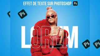 Comment insérer une image avec un effet de texte sur Photoshop tuto pour débutants [upl. by Dosh622]