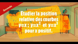 Etudier la position relative des courbes yx  yx2 et yx3 pour x positif [upl. by Aelber]