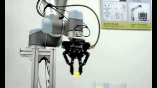 robotiq zacobria vision guided gripper on universal robots [upl. by Aroda]