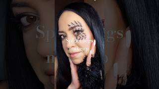 Spider legs makeup halloween spiderlegs halloweenmakeup makeup [upl. by Jacquenette468]