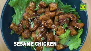 Sesame Chicken Recipe By Chef Marvi  Eid Special Quick Recipe  Todays Menu  MasalaTv [upl. by Laicram]