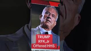 SHOCKING Trump Picke RFK Jr for HHS job news trump [upl. by Ahsimin]