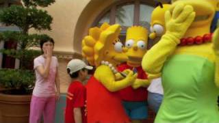 William meets Homer Simpson with Bart Marge and Lisa Simpson in HD 1080p [upl. by Aleras]