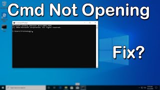 How to Fix Command PromptCMD Not WorkingOpening in Windows 10 [upl. by Yellek354]