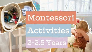 Montessori at Home Activities for 225 Year Olds 2430 Months [upl. by Eibo]