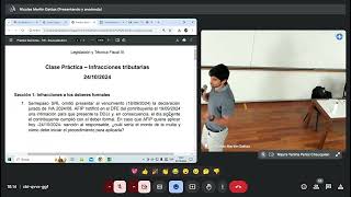 clase 30 24102024 1era parte practico infracciones tributarias [upl. by Reffinnej]