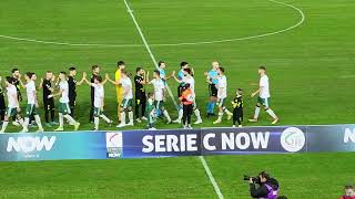 Calcio SERIE C GIRONE C BRINDISI AVELLINO INGRESSO IN CAMPO [upl. by Callan]