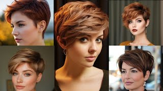 Best pixie cuts 2024  boycut hair style  short layered Bob Pixie Haircut 2024 [upl. by Hgielrahc]