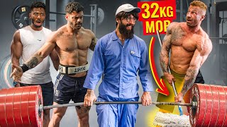 ANATOLY Use 32kg Mop in a GYM  ELITE Powerlifter Pretended to be a CLEANER 33 [upl. by Markman]