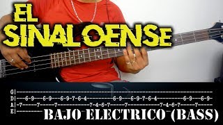 Tutorial  El sinaloense  Ariel Camacho  Bajo electrico BASS  TABS [upl. by Mcintyre85]